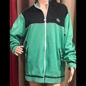 Vintage Style Lacoste Zip Up Athletic Jacket